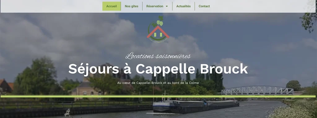Nouveau site internet "Séjours à Cappelle Brouck"